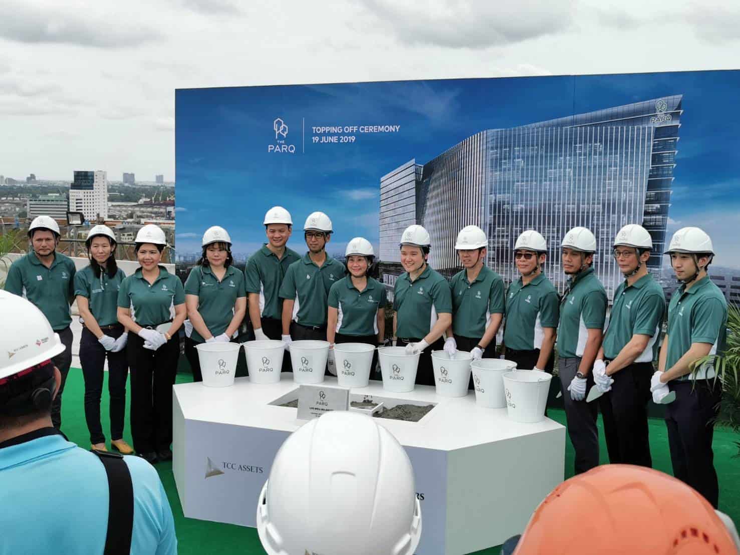 Read more about the article Shma attended a topping off ceremony of The PARQ project.