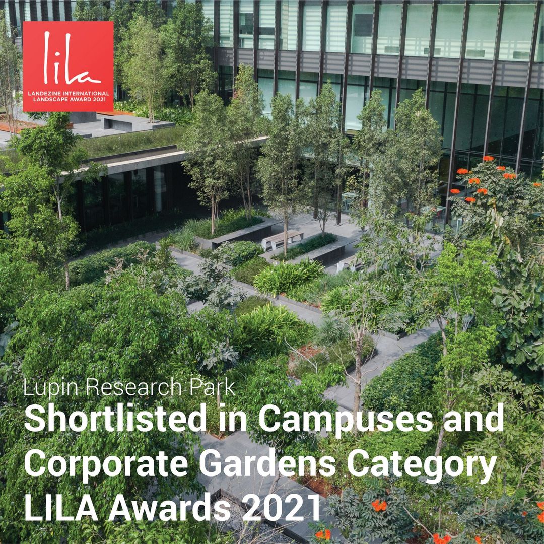 Read more about the article [NEWS] Lupin Research Park is shortlisted for LILA Awards 2021 in Campuses and Corporate Gardens